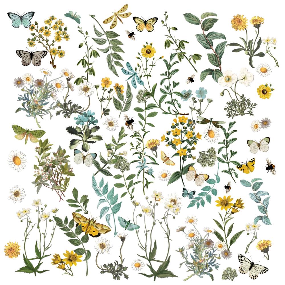 49 and Market Krafty Garden Wildflowers Laser Cut Outs kg-26634 product image
