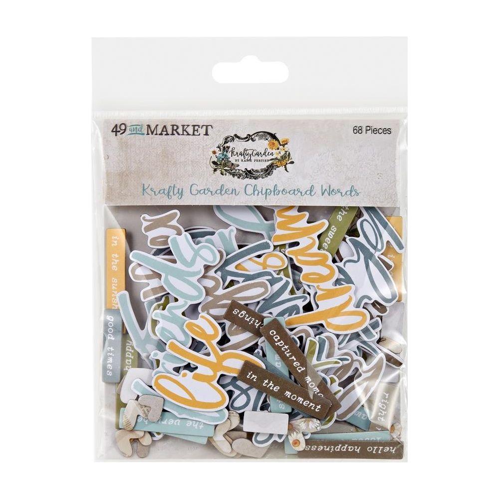 49 and Market Krafty Garden Chipboard Words kg-26696