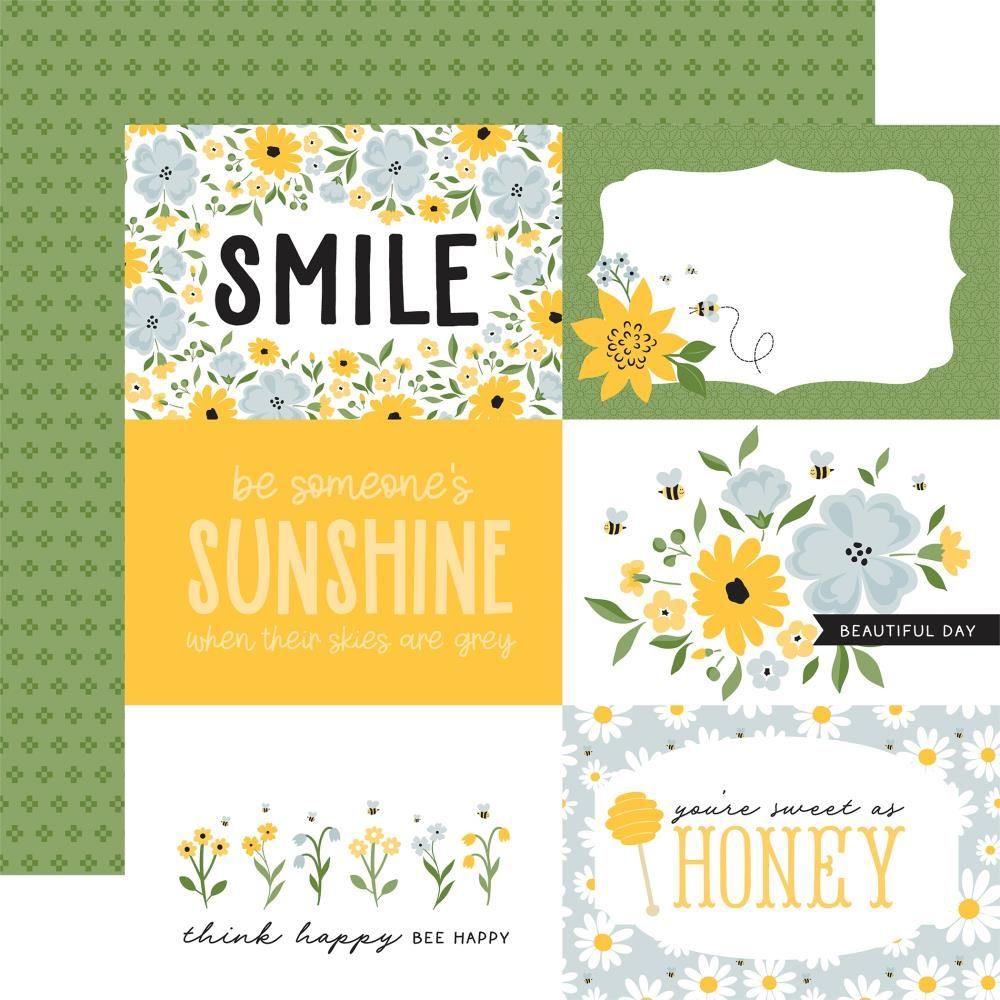 Echo Park Happy As Can Be 12 x 12 Collection Kit hcb376016 6X4 Journaling Cards