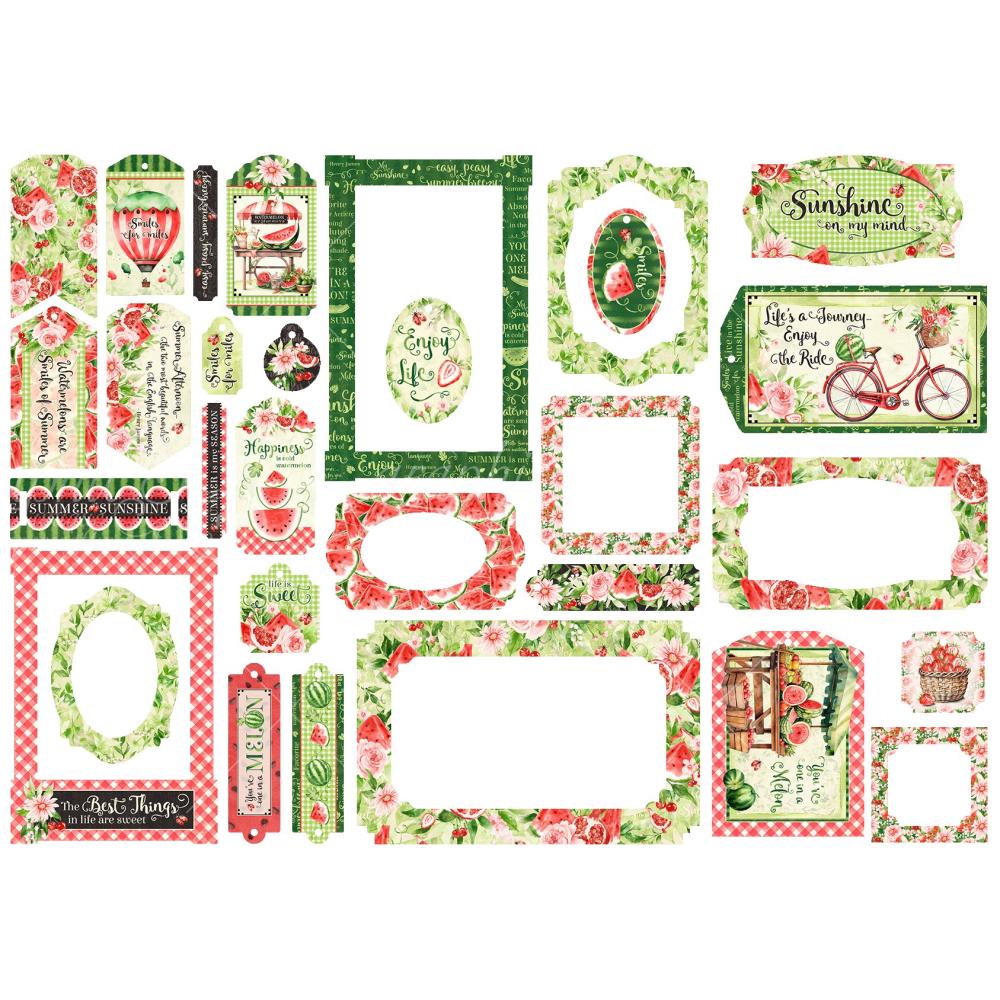 Graphic 45 Sunshine On My Mind Chipboard Die Cut Assortment 707839 product