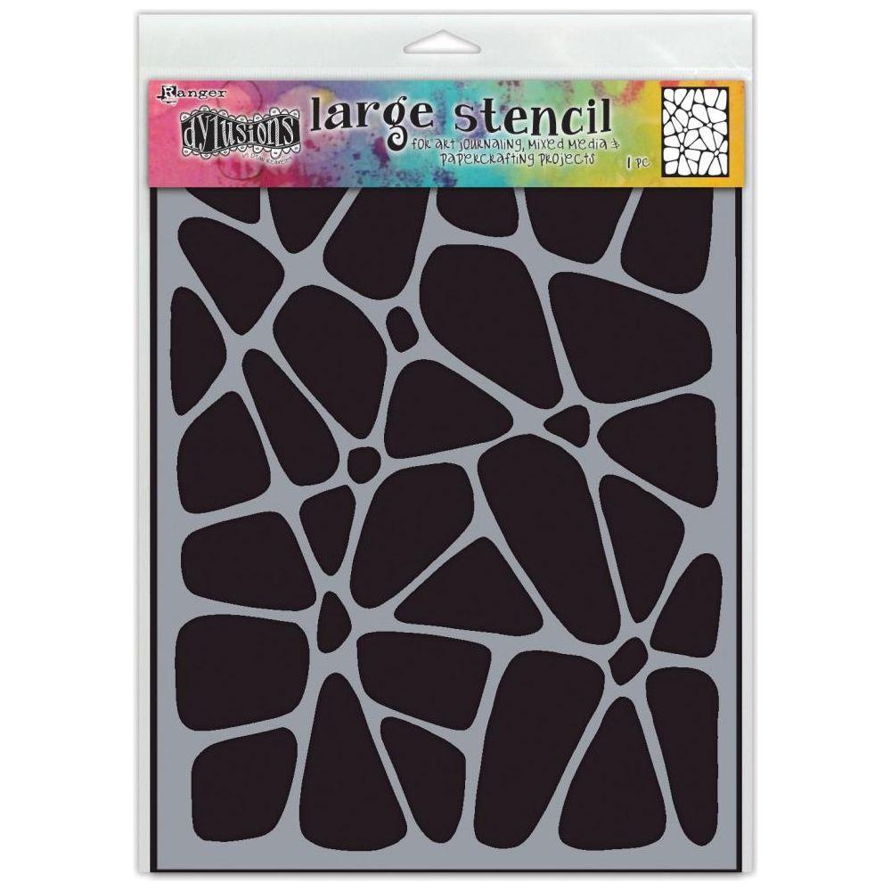 Ranger Dylusions Large Crazy Paving Stencil dys85034