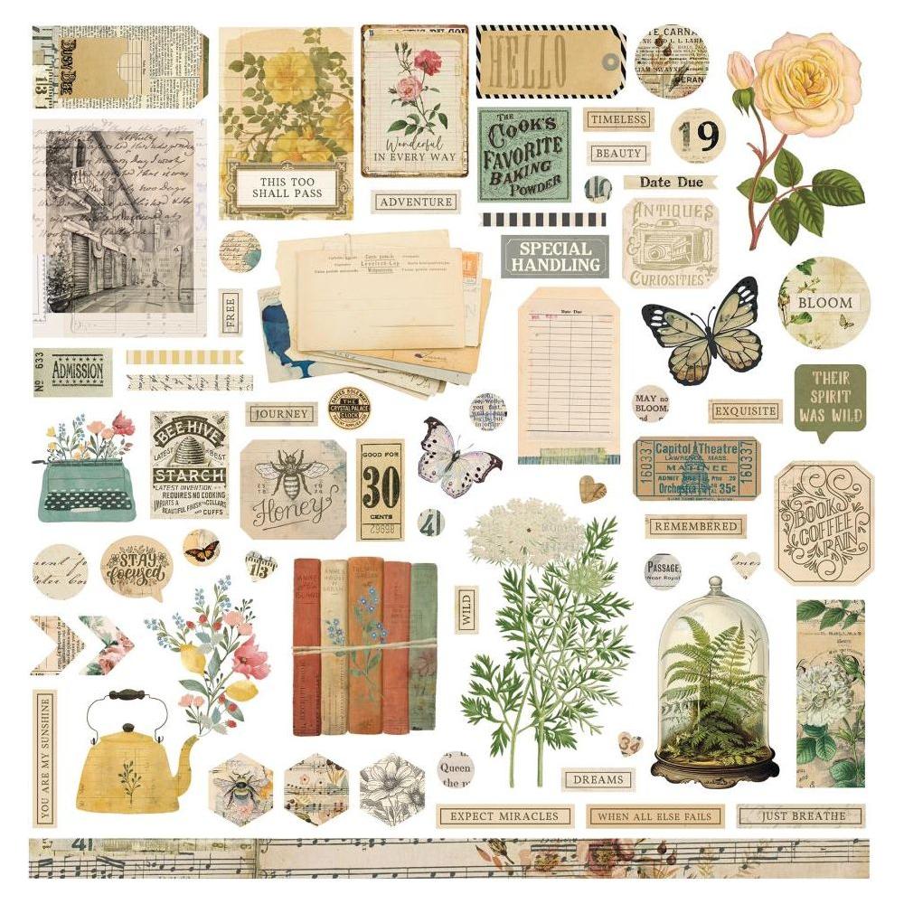 PhotoPlay Everyday Junque 12 x 12 Collection Kit edj4603 Cardstock Stickers