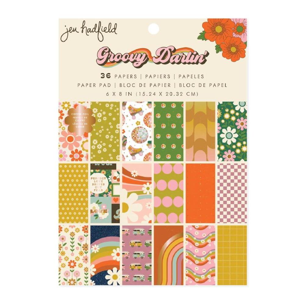 American Crafts Jen Hadfield Groovy Darlin 6 x 8 Paper Pad 34031750