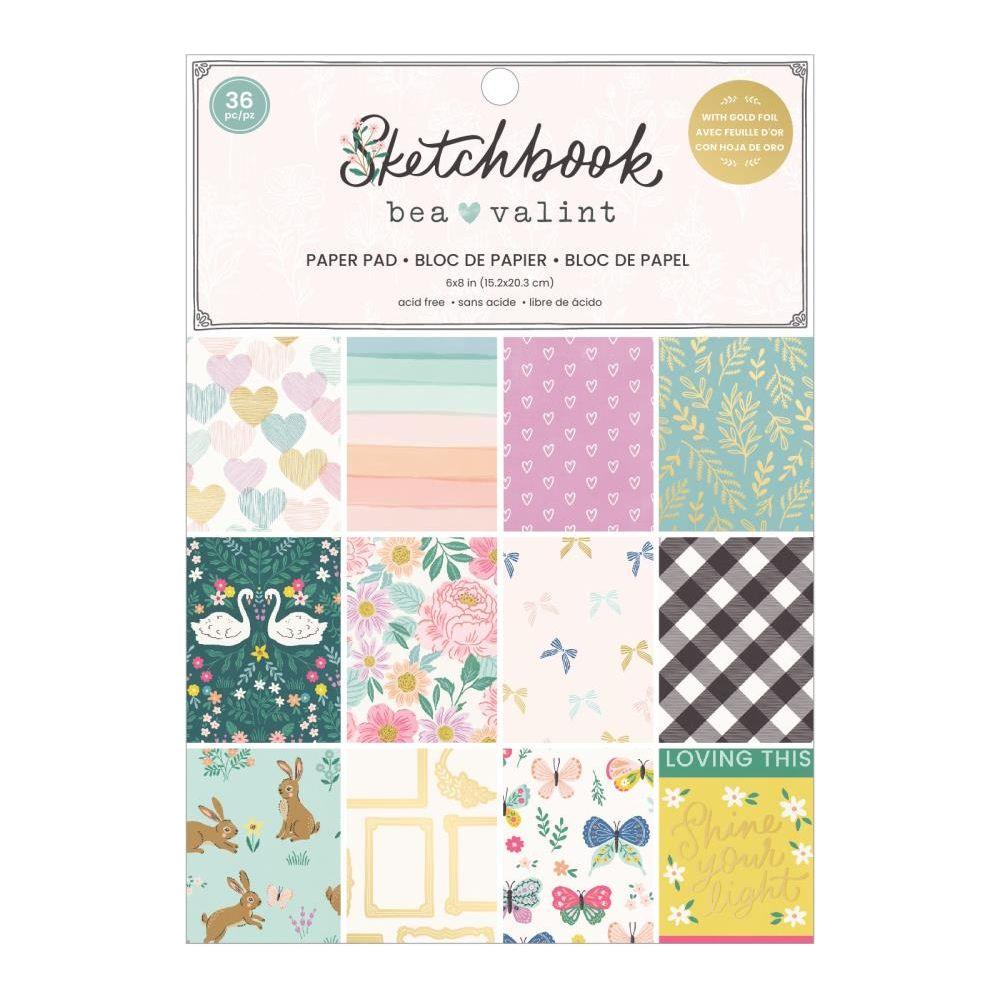 American Crafts Bea Valint Sketchbook 6 x 8 Paper Pad 315946