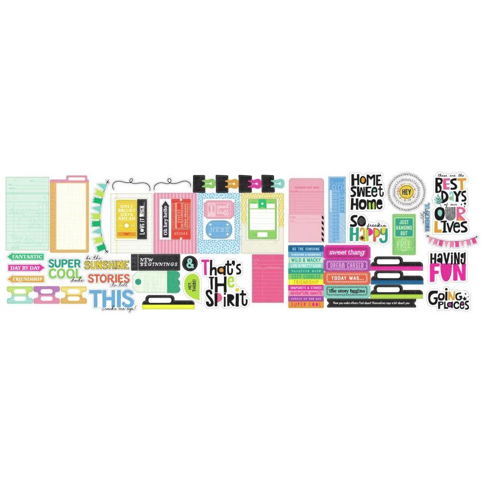 American Crafts Vicki Boutin Bold And Bright Journal Ephemera 34026037 more