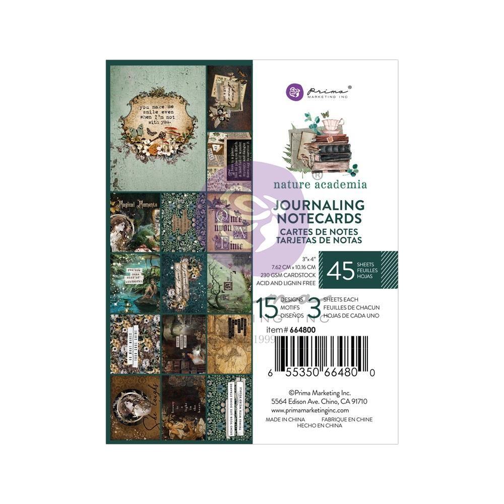 Prima Marketing Nature Academia 3 x 4 Journaling Cards 664800