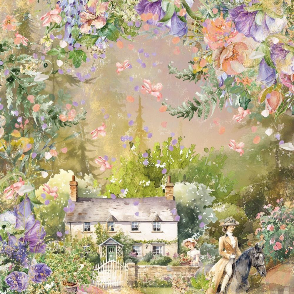 Crafter's Companion Age Of Elegance 6 x 6 Paper Pad ss-aoe-pad6 Cottage In The Country