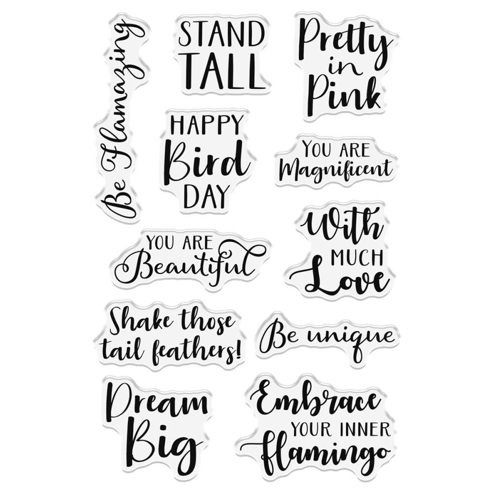 Crafter’s Companion Be Flamazing Clear Stamps flfl-ca-st-bfl Detailed Sentiments