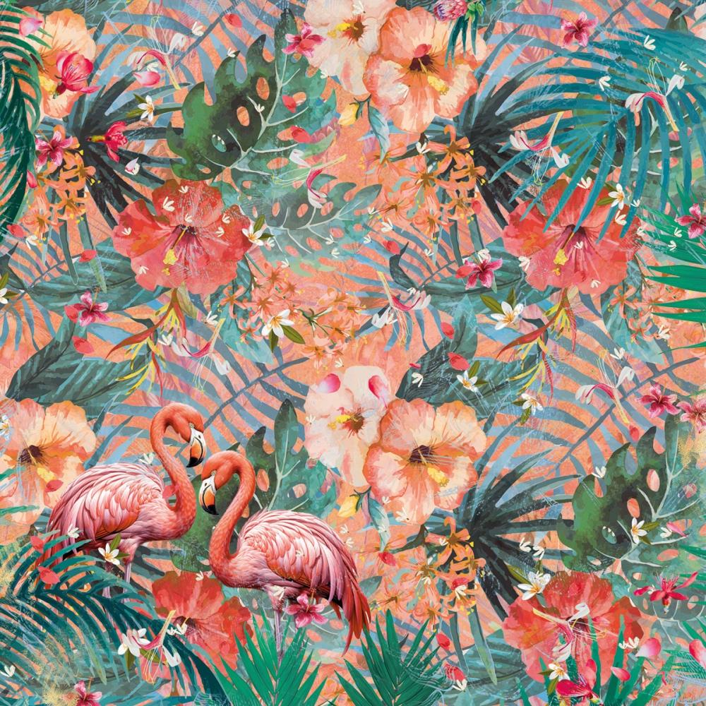 Crafter’s Companion Flamazing Flamingo 6 x 6 Paper Pad flfl-pad6 Tropical Layout