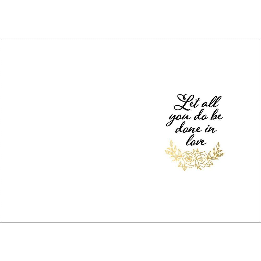 Crafter’s Companion 5 x 7 Foiled Everyday Insert Pad cc-foil-inpad Let All You Do Be Done In Love