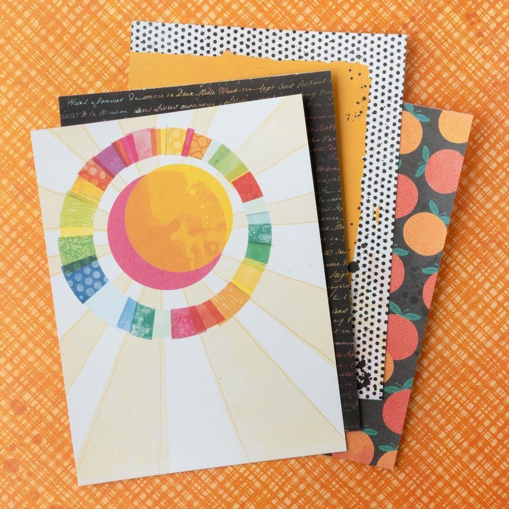 American Crafts Vicki Boutin Bold And Bright 6 x 8 Paper Pad 34026025 sun