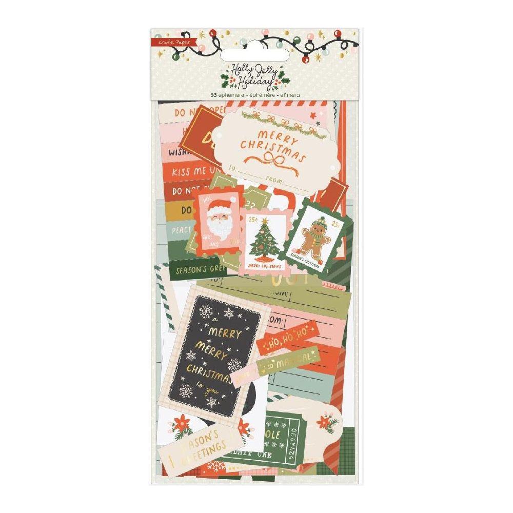 American Crafts Crate Paper Holly Jolly Icons Ephemera 316006