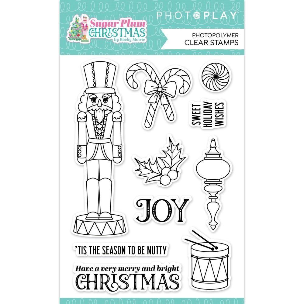 PhotoPlay Sugar Plum Stamp And Die Bundle Clear Stamps