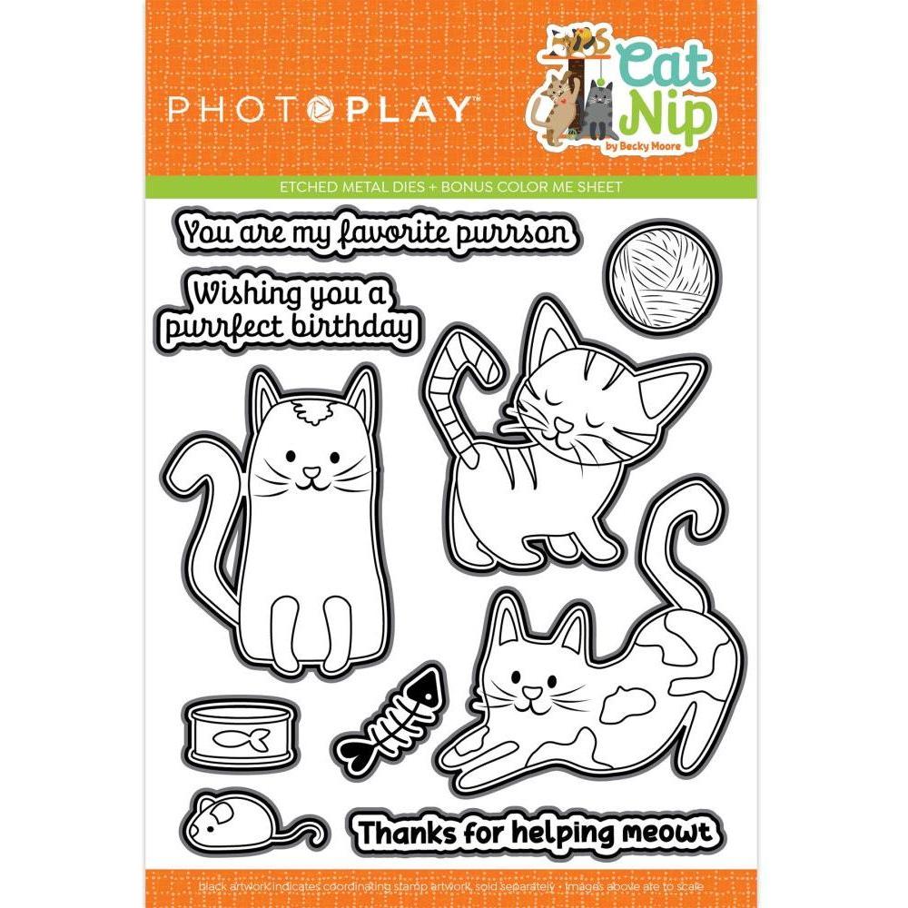 PhotoPlay Cat Nip Stamp And Die Bundle dies set