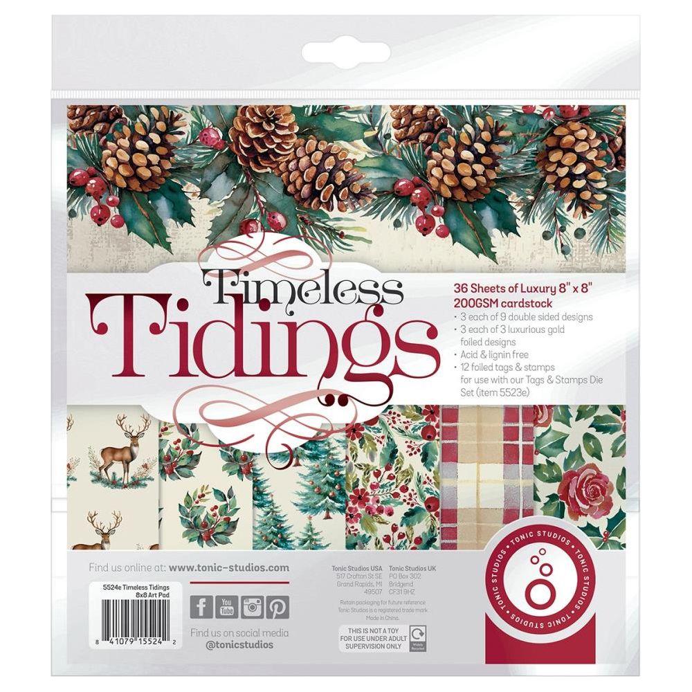 Tonic Timeless Tidings 8 x 8 Paper Pad 5524e