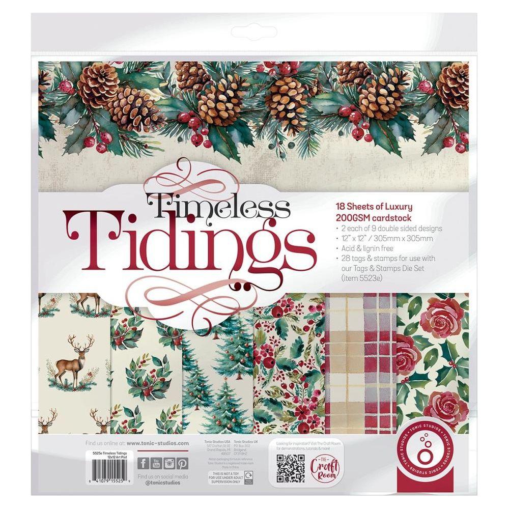 Tonic Timeless Tidings 12 x 12 Paper Pad 5525e