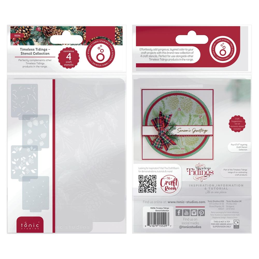 Tonic Timeless Tiding Stencil Set 5529e Packaging