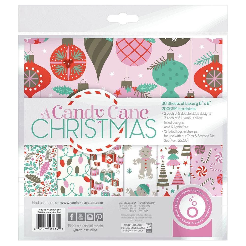 Tonic A Candy Cane Christmas 8 x 8 Paper Pad 5534e