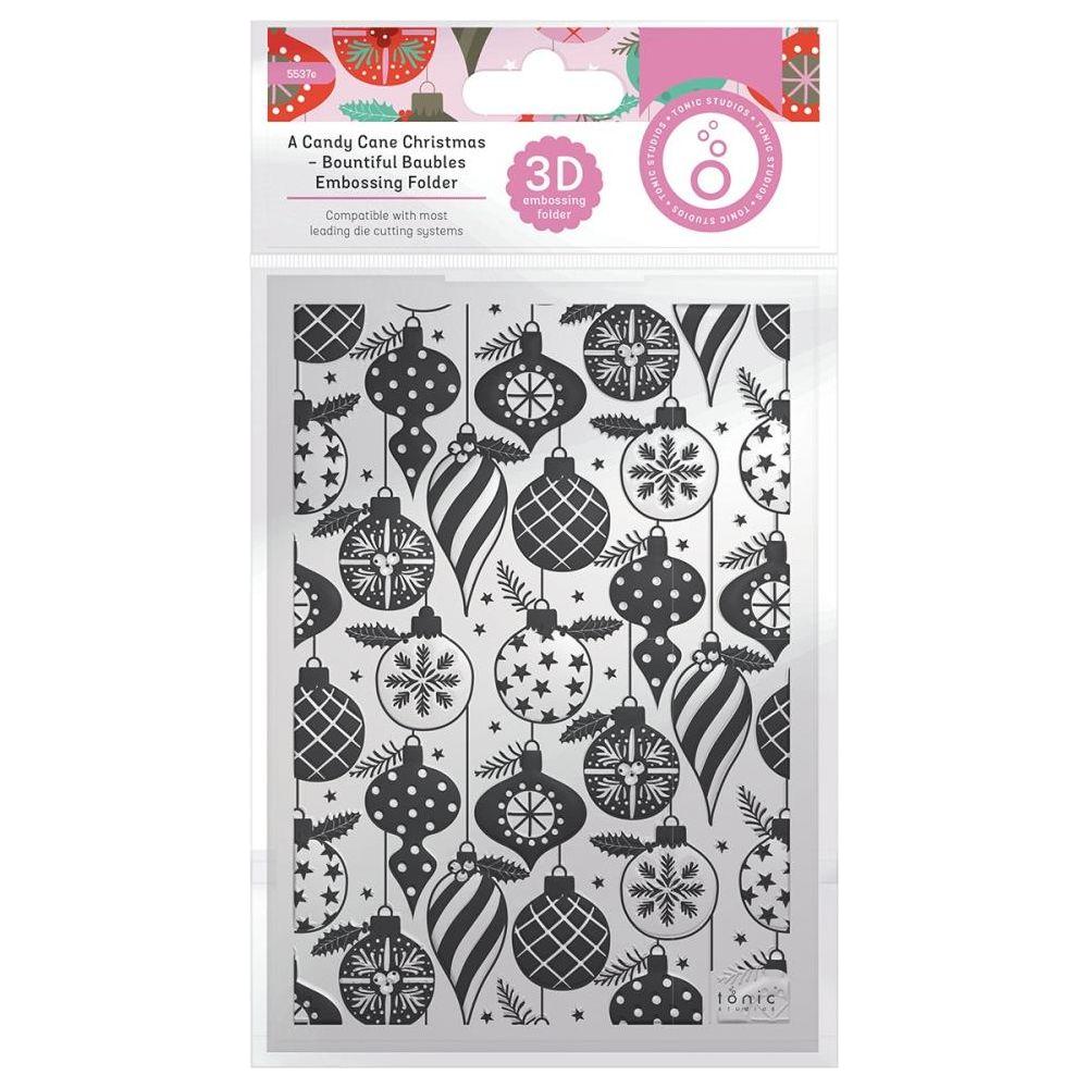 Tonic Bountiful Baubles 3D Embossing Folder 5537e