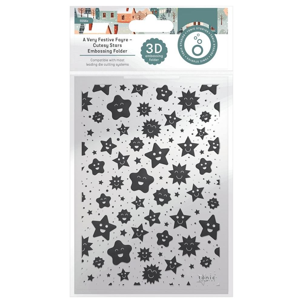 Tonic Cutesy Stars 3D Embossing Folder 5556e