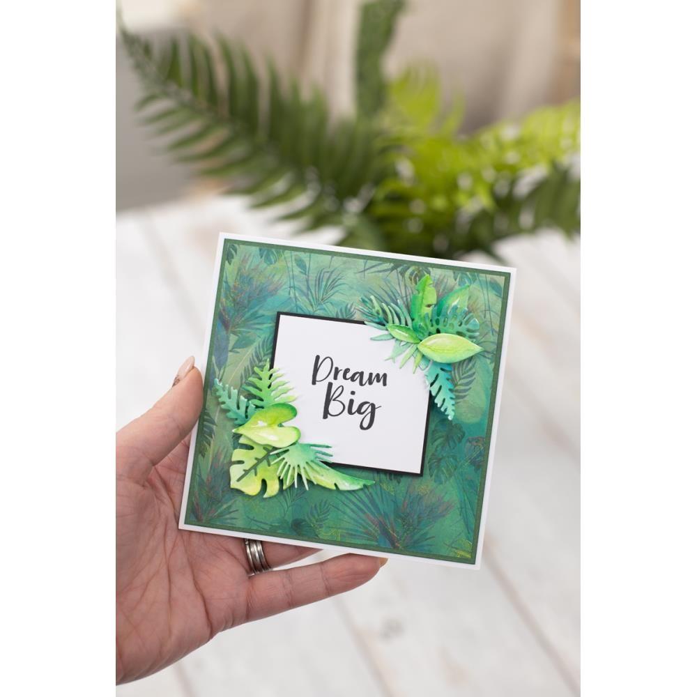 Crafter’s Companion Tropical Leaves Dies flfl-md-trle Dream Big Card