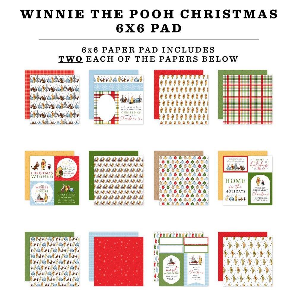 Echo Park Winnie The Pooh Christmas 6 x 6 Paper Pad wpc386023 Detailed Product Images