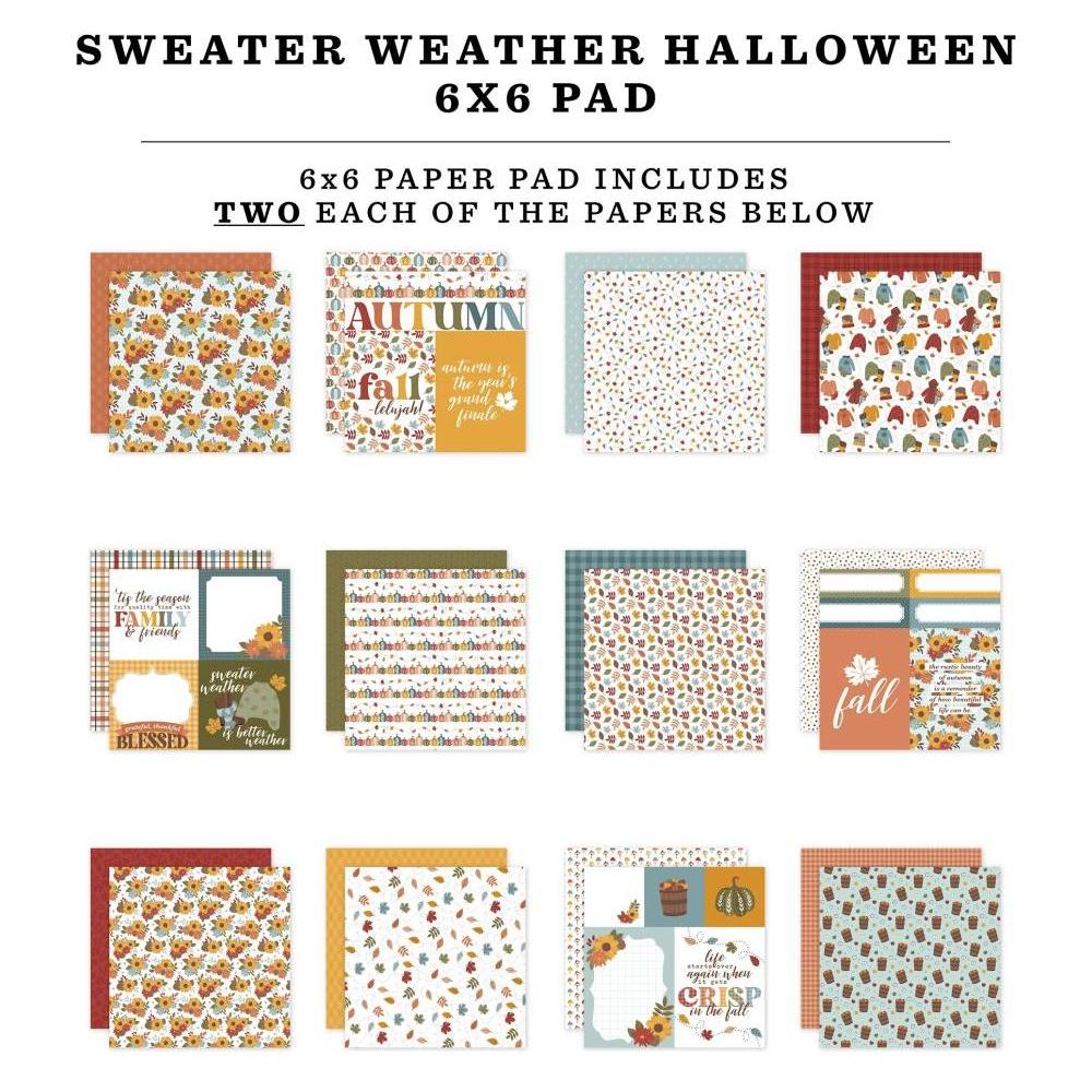 Echo Park Sweater Weather 6 x 6 Paper Pad sw381023 Detailed Product Images