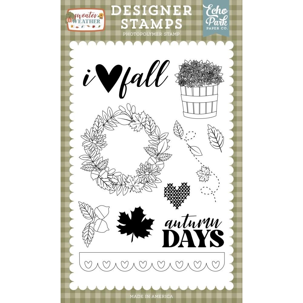 Echo Park Fall Wreath Clear Stamps sw381040