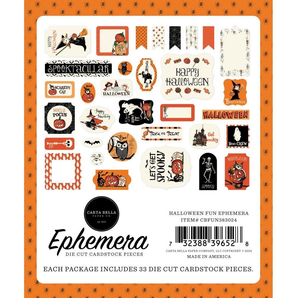 Carta Bella Halloween Fun Ephemera cbfun383024 Packaging View