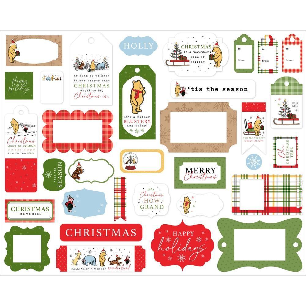 Echo Park Winnie The Pooh Christmas Frames And Tags wpc386025 Detailed Product View