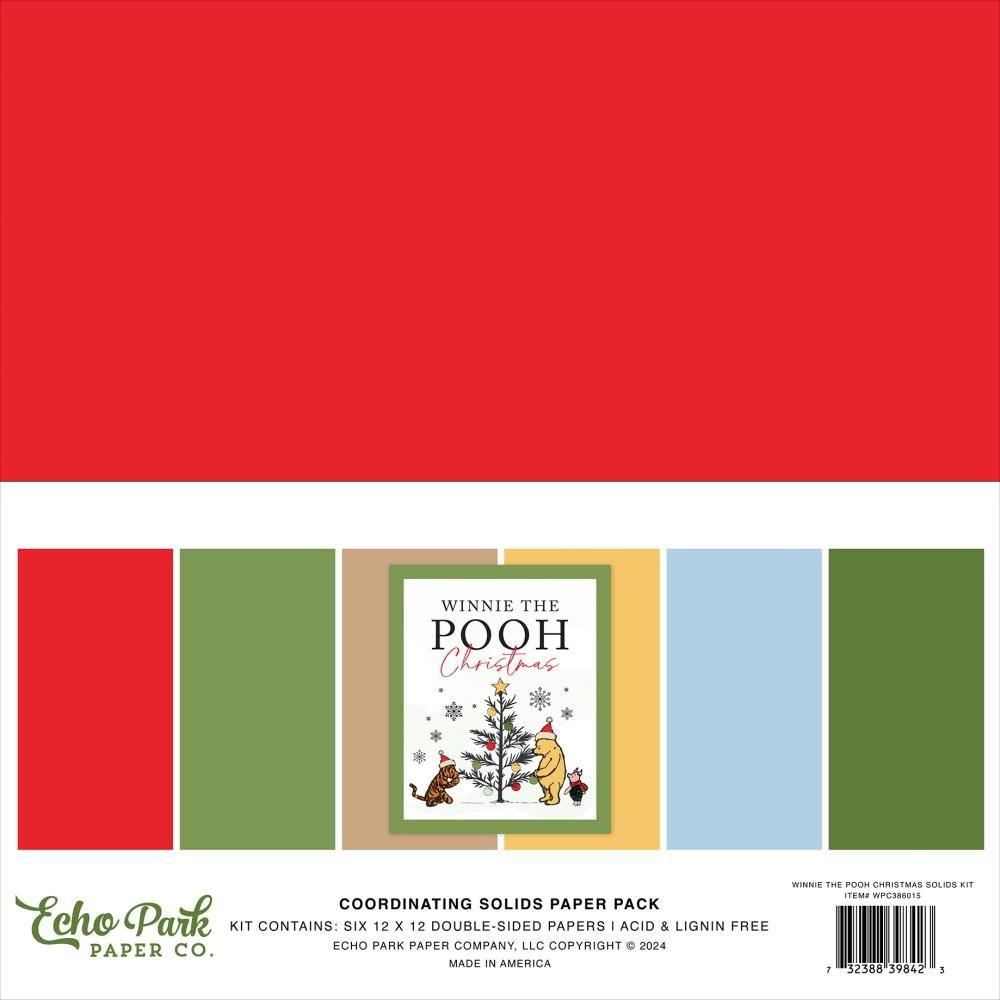 Echo Park Winnie The Pooh Christmas 12 x 12 Solids Kit wpc386015