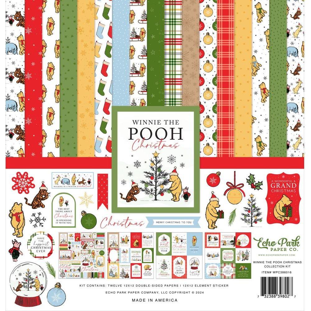 Echo Park Winnie The Pooh Christmas 12 x 12 Collection Kit wpc386016