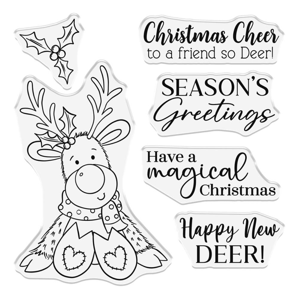 Crafter's Companion Happy New Dear Clear Stamps cc-stp-hnd Christmas Sentiments