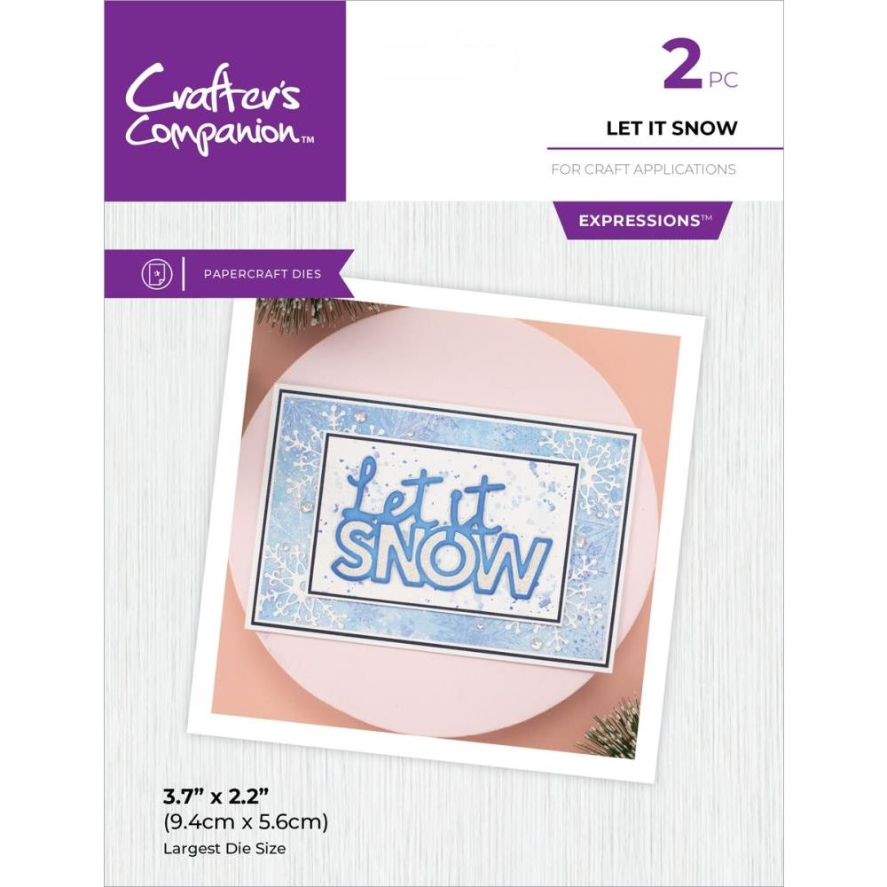 Crafter's Companion Let It Snow Dies cc-md-exp-lis