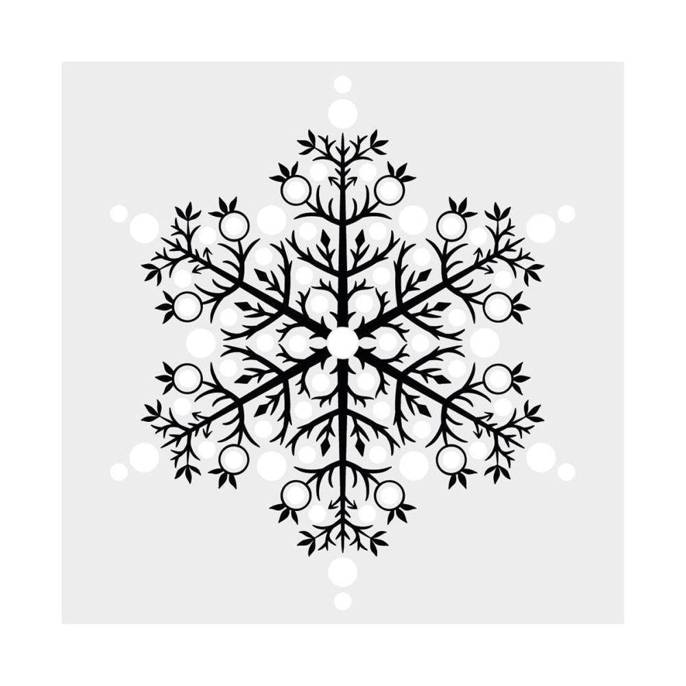 Crafter's Companion Snowflake Stamp, Die, And Stencil Set cc-std-sten-snf Alternate View