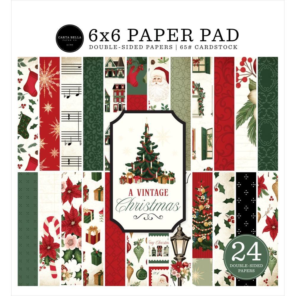 Carta Bella A Vintage Christmas 6 x 6 Paper Pad cbvc384023