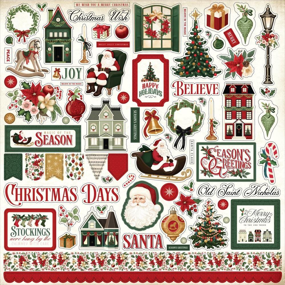 Carta Bella A Vintage Christmas 12 x 12 Collection Kit cbvc384016