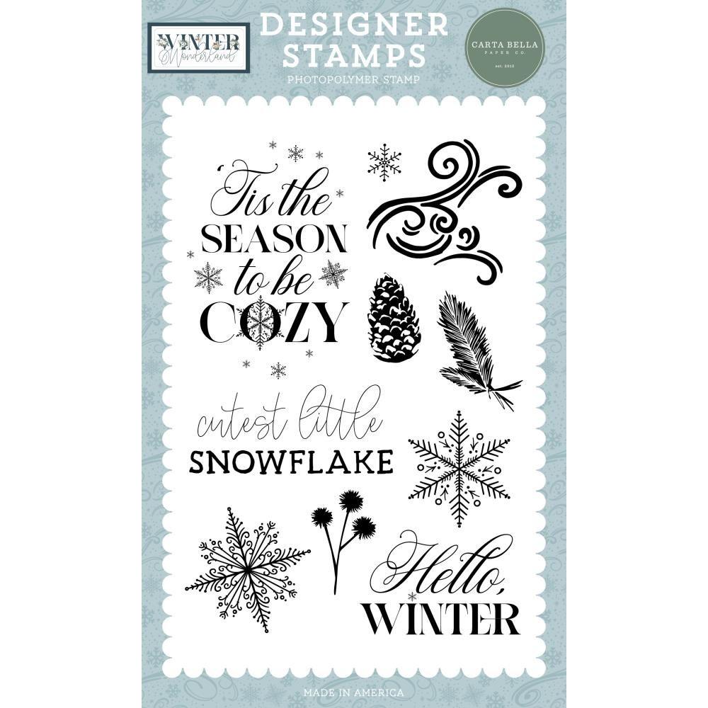 Carta Bella Cutest Little Snowflake Clear Stamps cbwtw397043