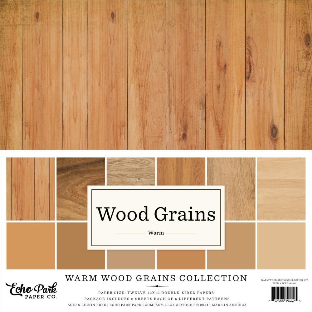 Echo Park Warm Wood Grains 12 x 12 Collection Kit wwg390016