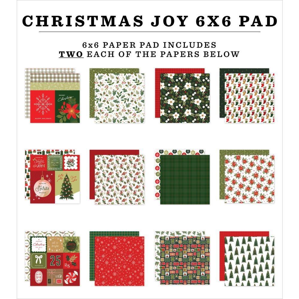 Echo Park Christmas Joy 6 x 6 Paper Pad cj385023 Detailed Product View