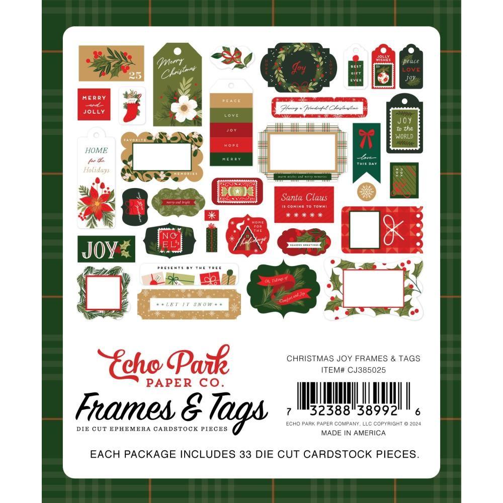 Echo Park Christmas Joy Frames And Tags cj385025 Packaging View