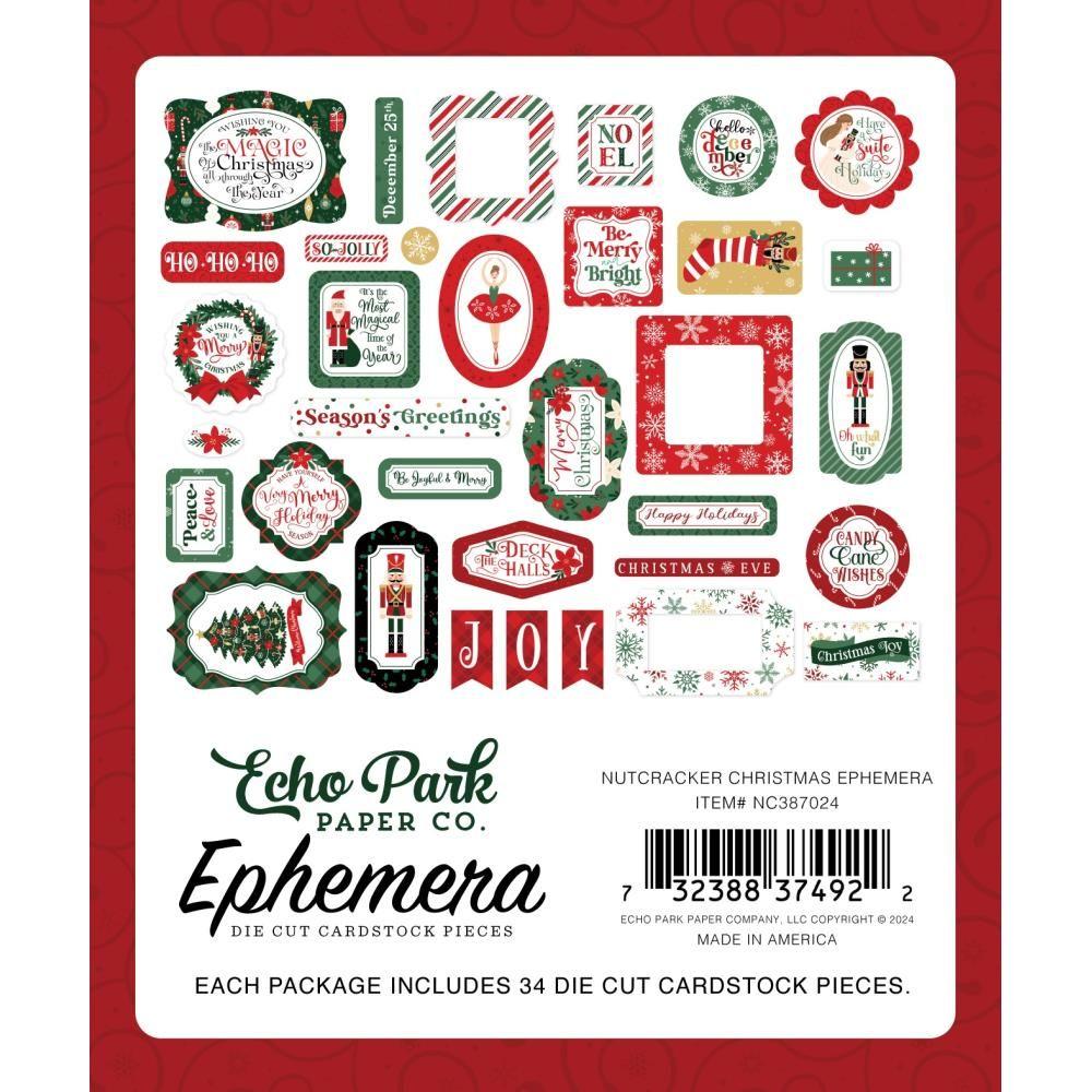 Echo Park Nutcracker Christmas Ephemera nc387024 Packaging View