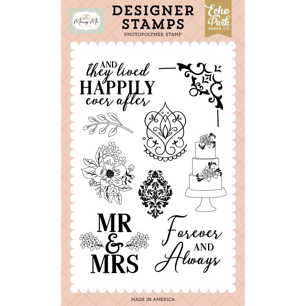 Echo Park Wedding Damasks Clear Stamps mry400044