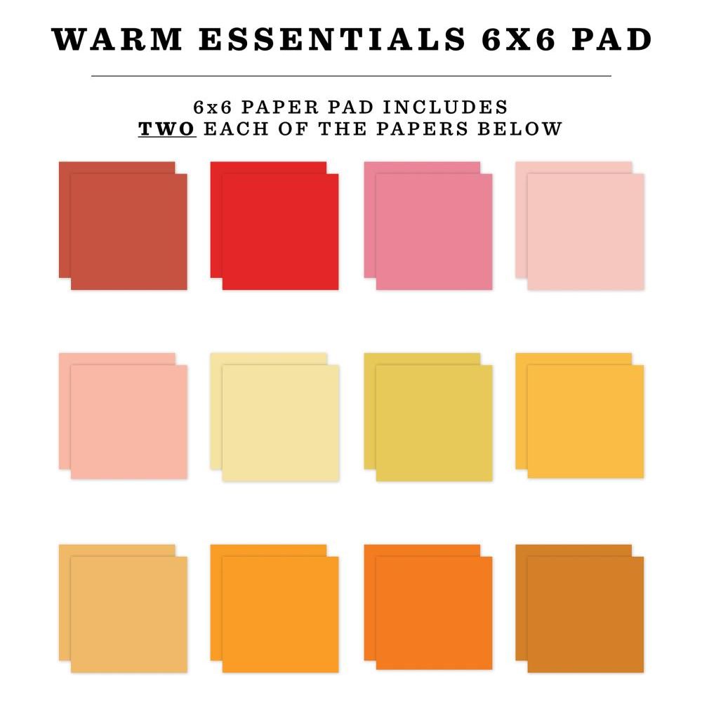 Echo Park Warm Essentials 6 x 6 Paper Pad we392023 Detailed Product Image