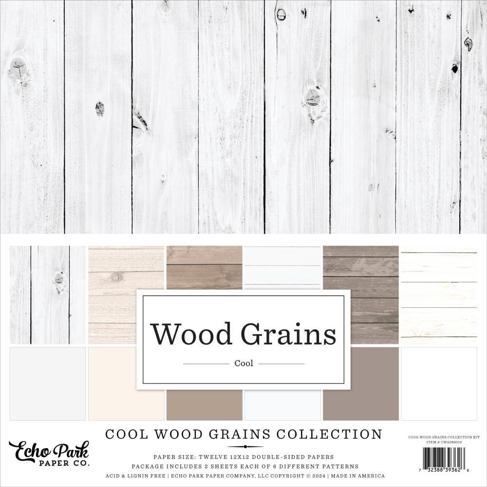 Echo Park Cool Wood Grains 12 x 12 Collection Kit cwg389016