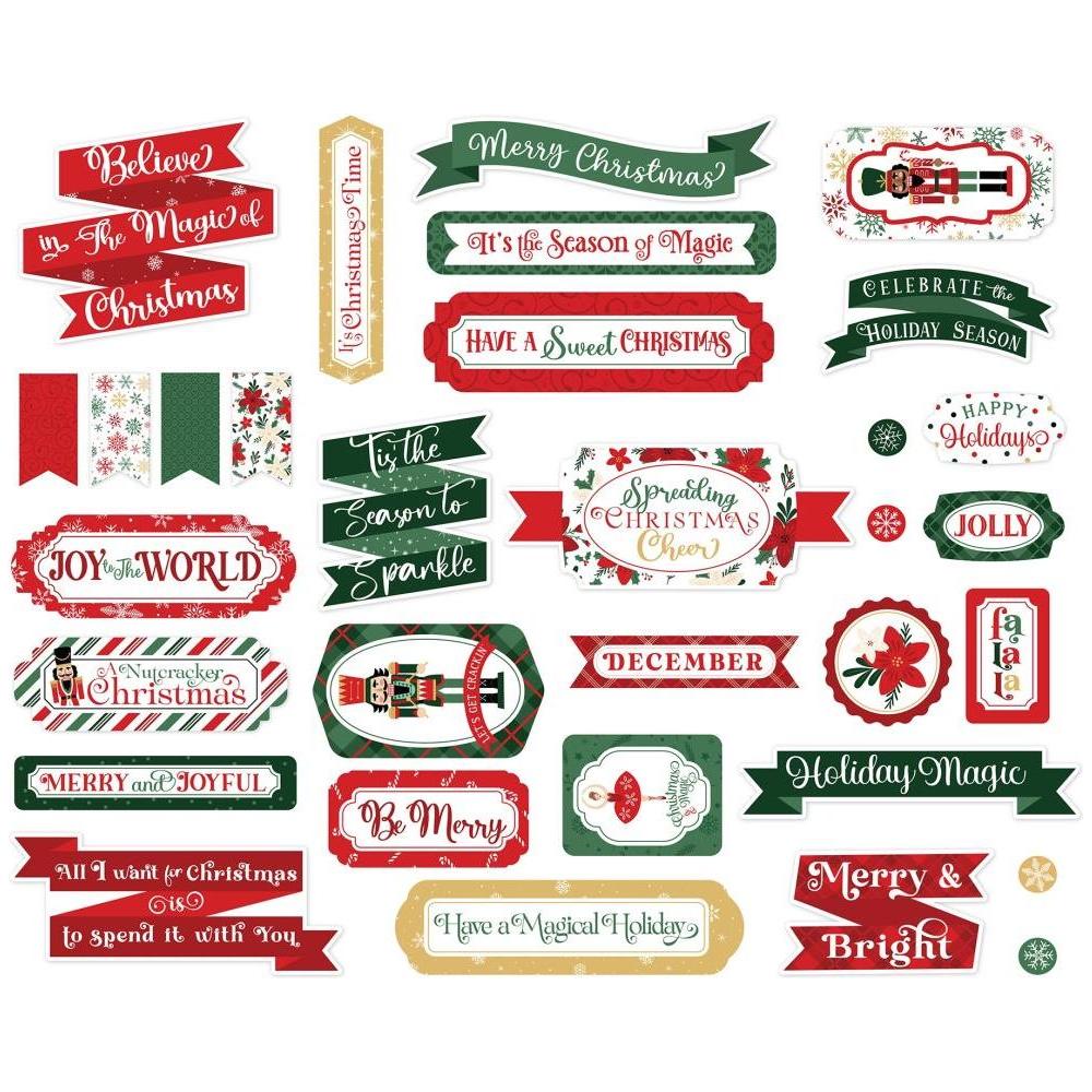 Echo Park Nutcracker Christmas Titles And Phrases nc387032 Detailed Product View