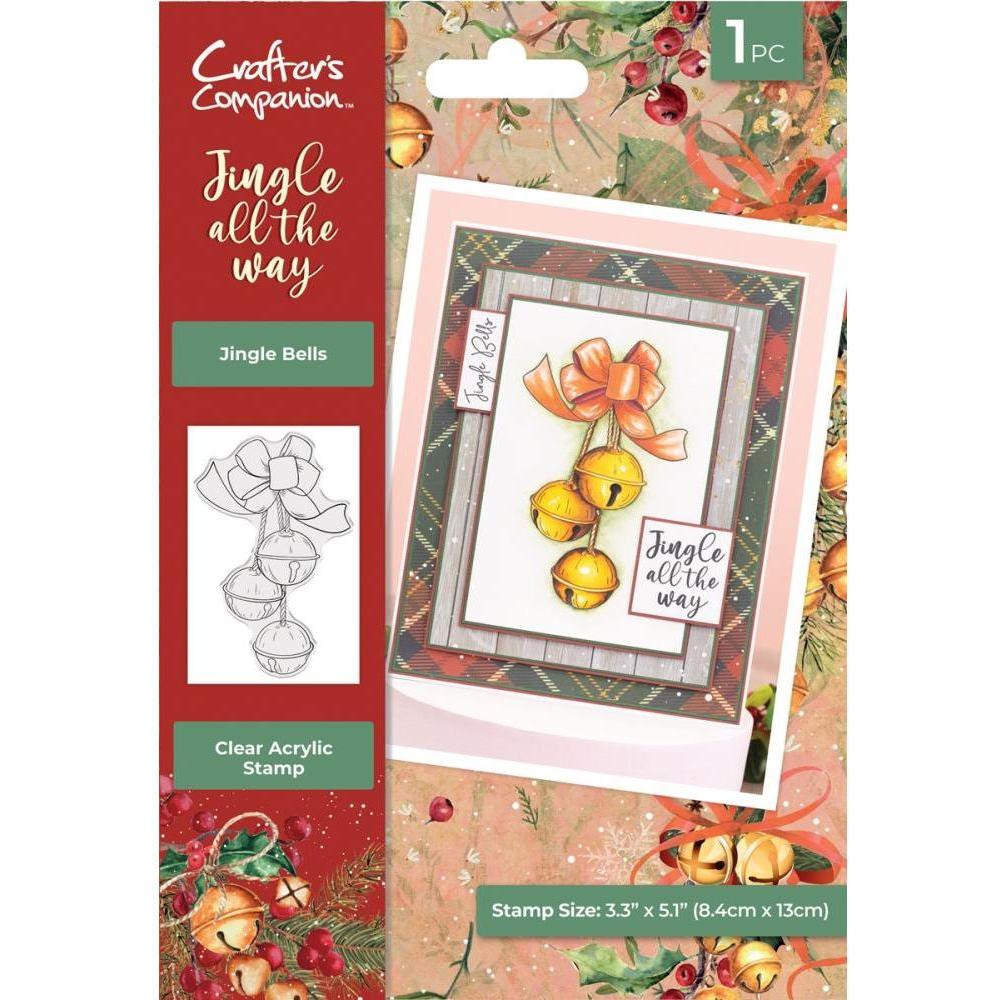 Crafter's Companion Jingle Bells Clear Stamps jatw-ca-st-jing