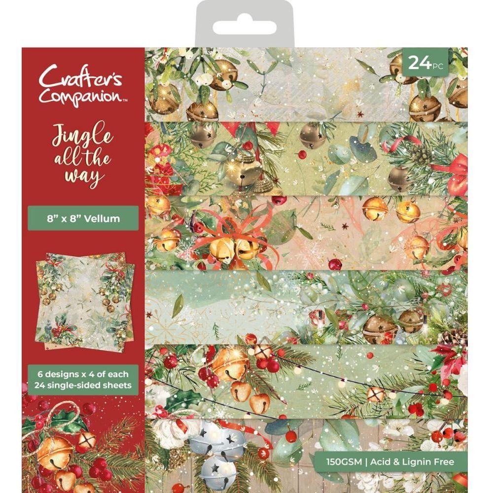 Crafter's Companion Jingle All The Way 8 x 8 Vellum Pad jatw-velpad8