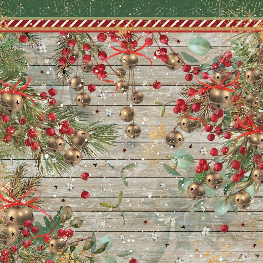 Crafter's Companion Jingle All The Way 6 x 6 Paper Pad jatw-pad6 Wood Panel Holiday Layout