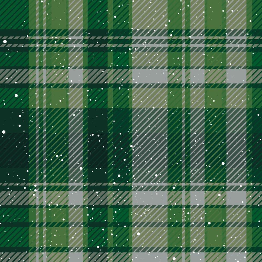 Crafter's Companion Jingle All The Way 6 x 6 Paper Pad jatw-pad6 Green Holiday Plaid